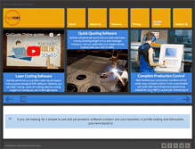 Tablet Screenshot of lasercuttingsoftware.com